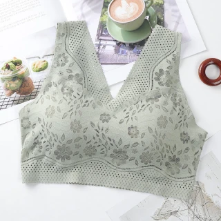 Large Size Seamless Wireless Push Up Bra Tank Top with Integrated Cups