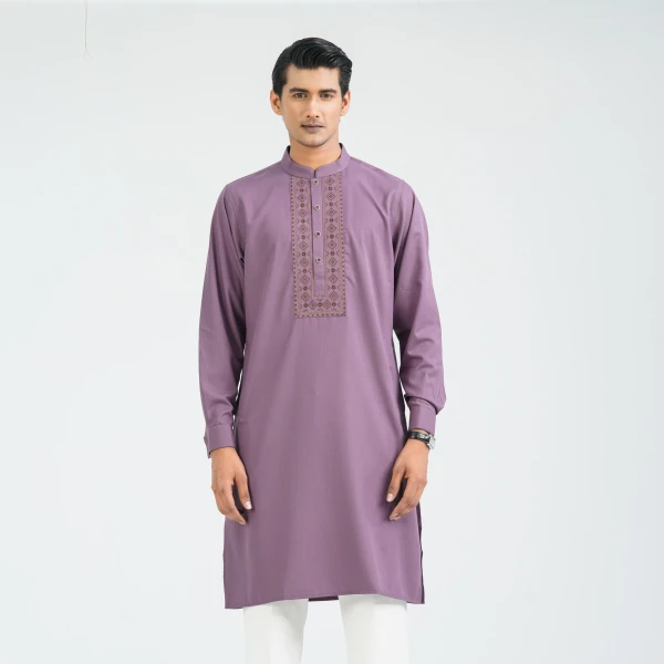 Men's Mauve Panjabi