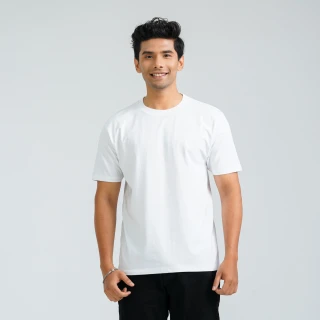 Men's White Cotton T-Shirt