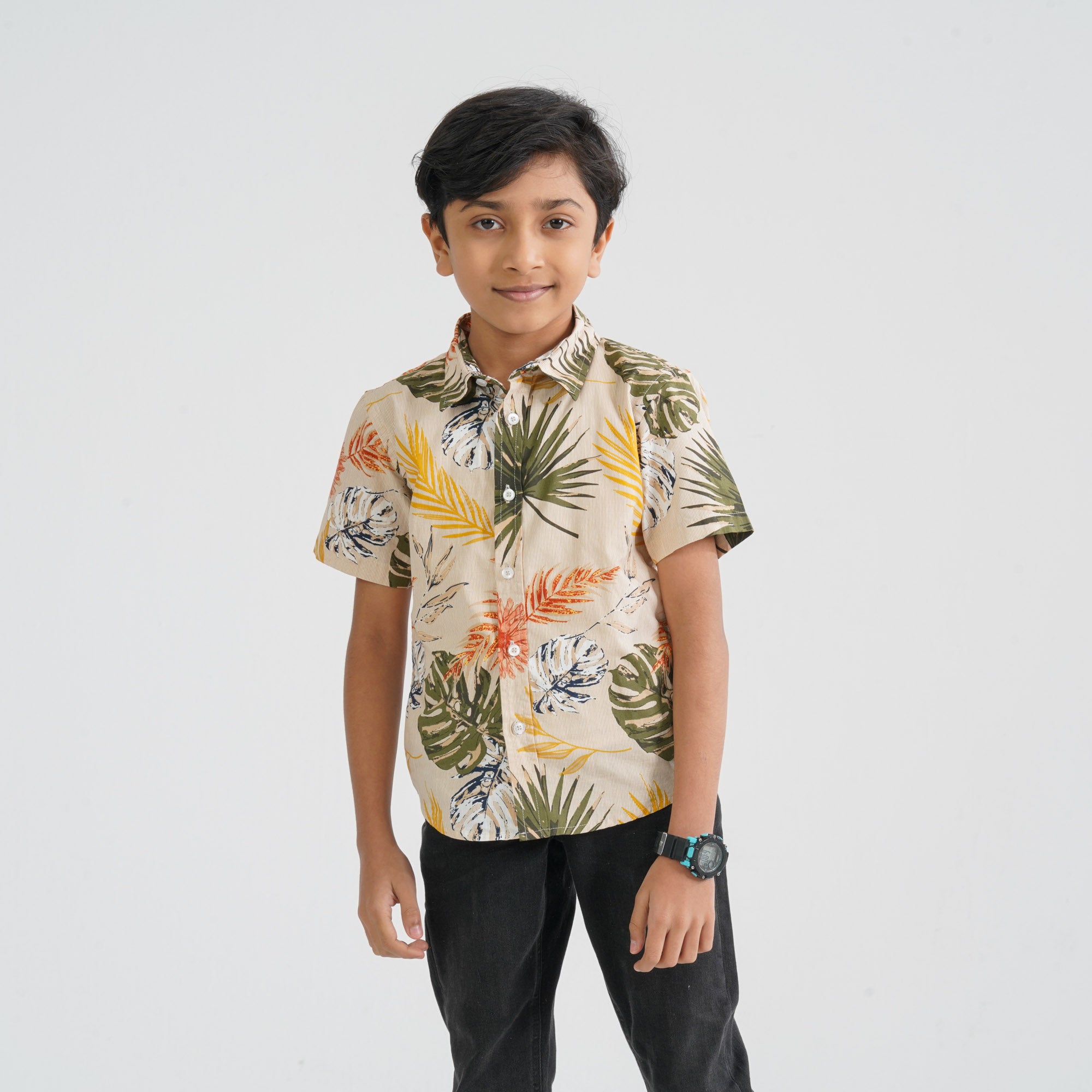 Baby Boy's Green Cotton Shirt - 3