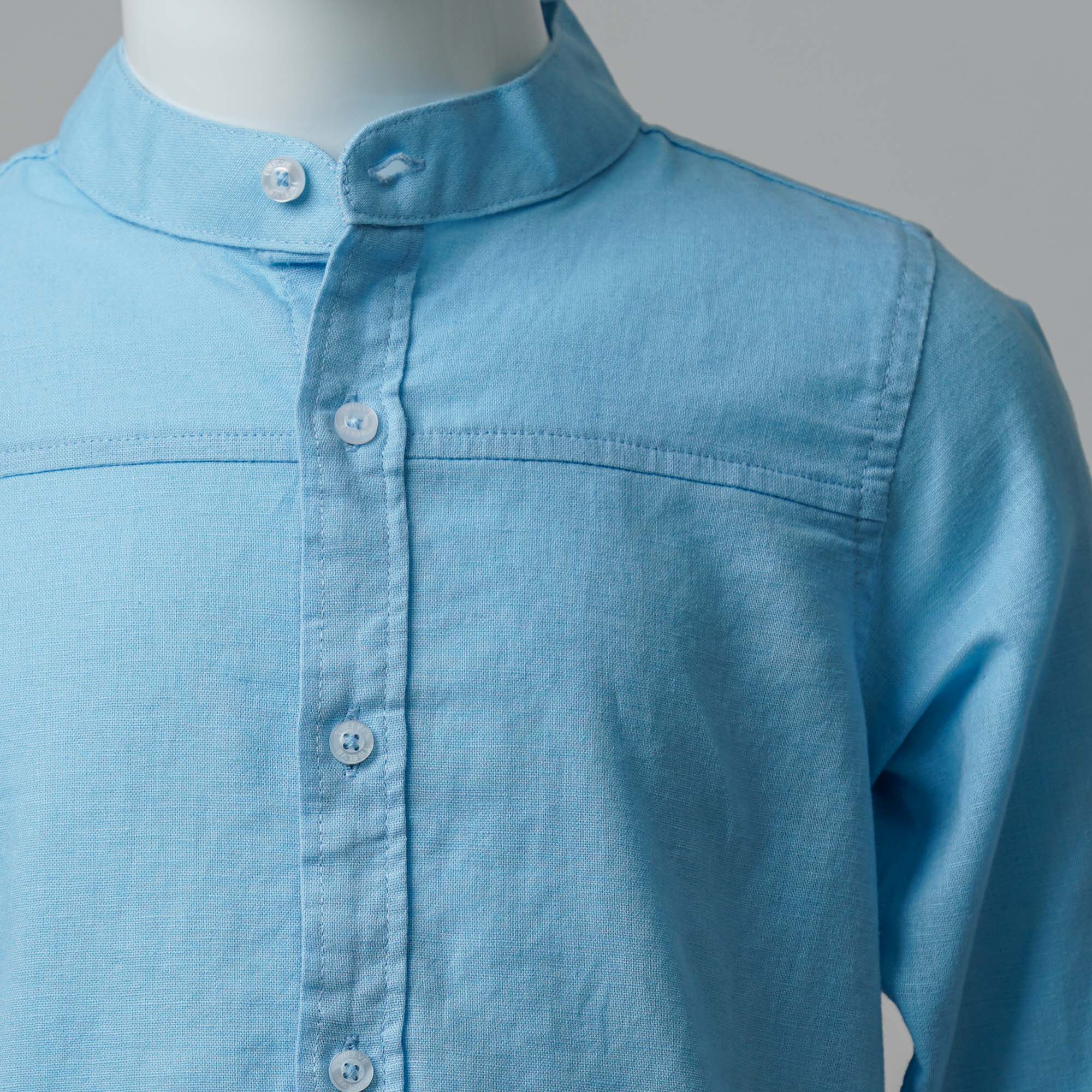 Boys Sky Blue Shirt - 3