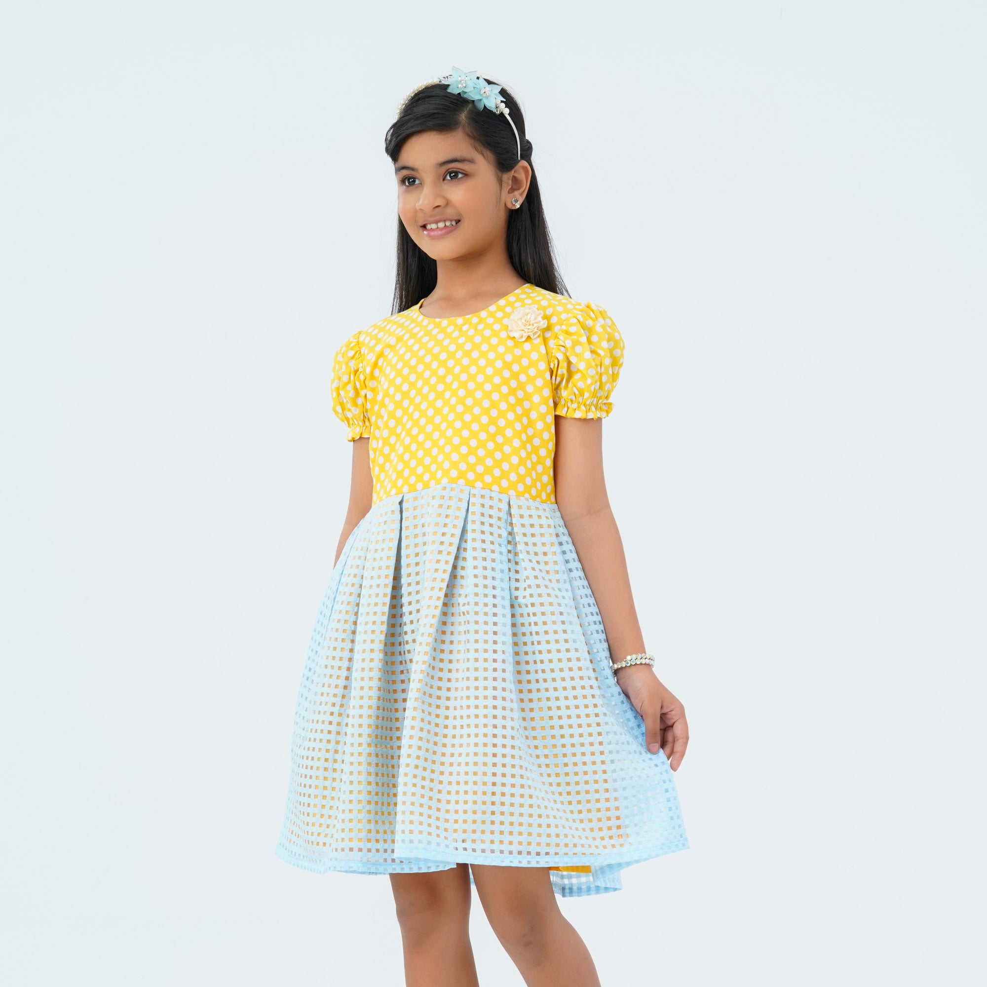 Girl's Yellow Frock - 5