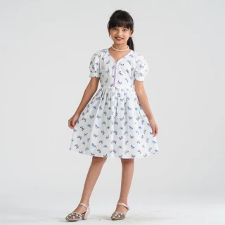 Girl's Cotton Flared Frock