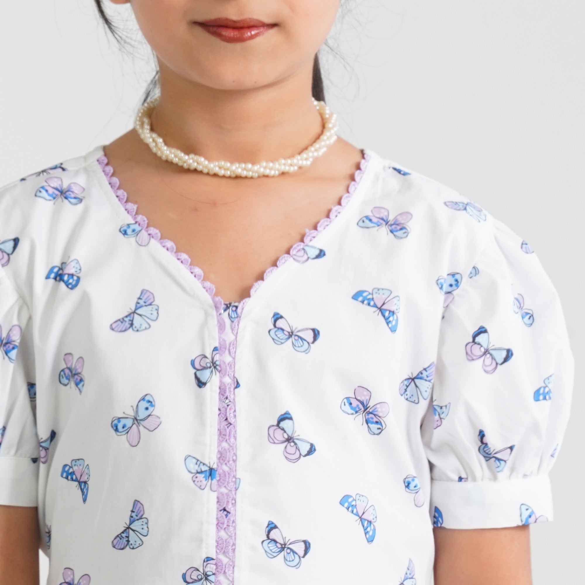 Girl's Cotton Flared Frock - 2