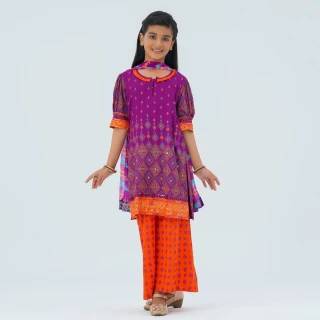 Girl's Violet Three Piece Set