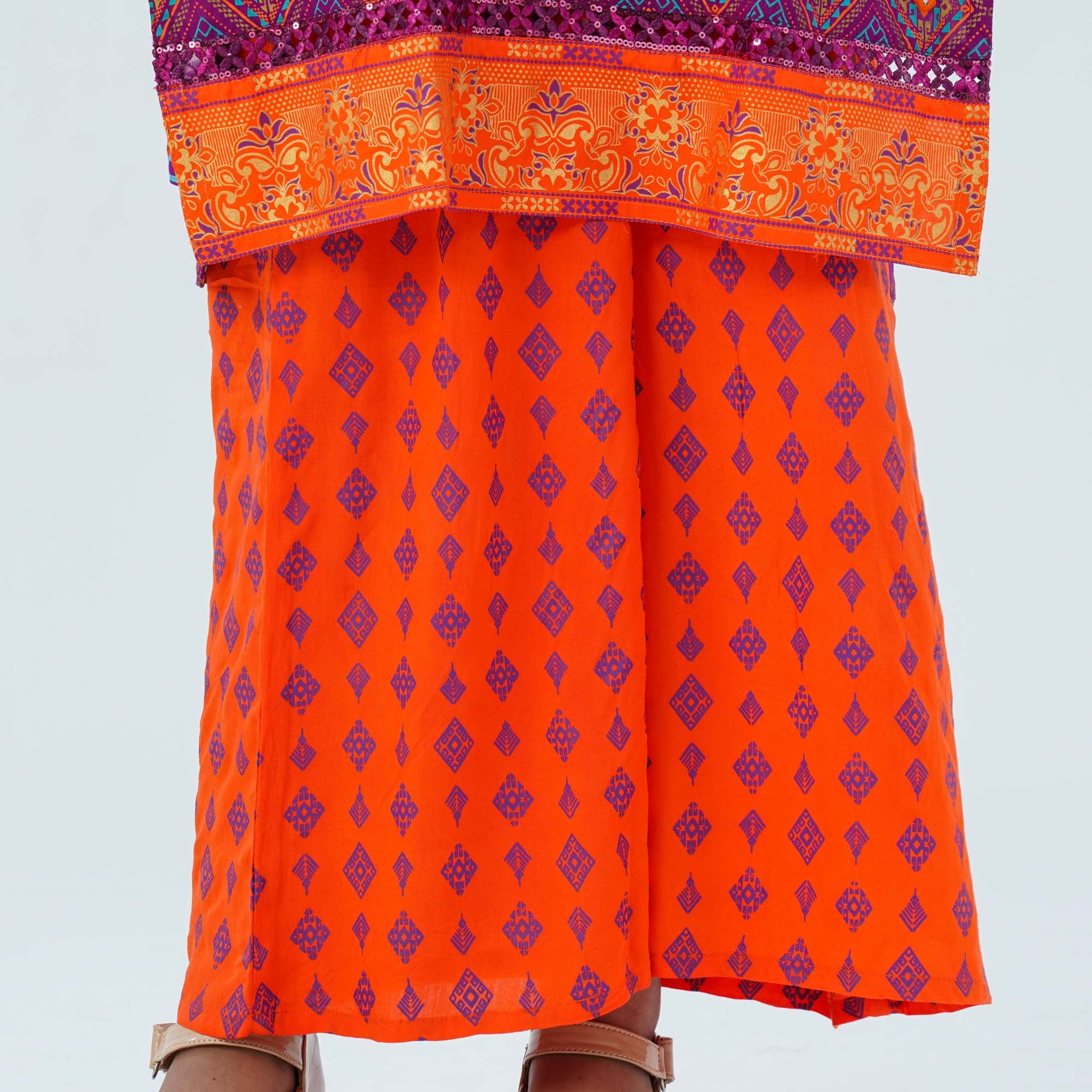Girl's Violet Three Piece Set - 3